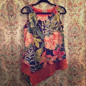 Sleeveless Floral Top